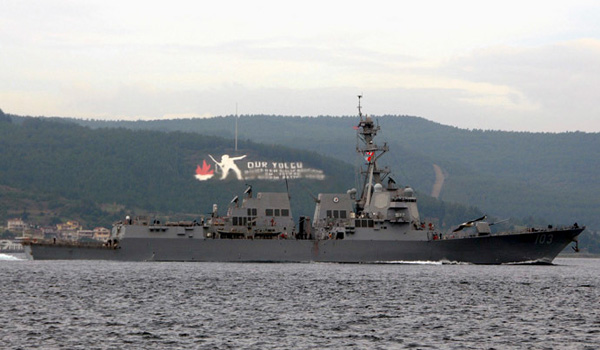 Video: Navy destroyer USS Truxtun crosses Dardanelles en route to Black Sea