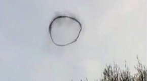 A weird black ring appeared in the sky in England and then disappeared