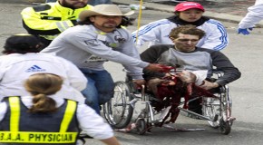 Pictures that Prove Double Amputee was an Actor at Boston Bombings