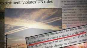 On Record: The Canadian Gov’t Is Researching Geoengineering with Chemtrails