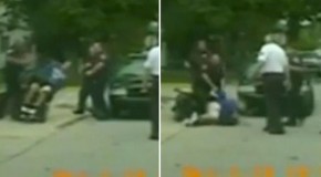 Cop pushes over disabled man in wheelchair after running over his foot