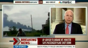 ‘There’s going to be hell to pay and there should be!’: John McCain warns of ‘incredible repercussions’ if Russian forces or pro-Russian separatists downed MH17