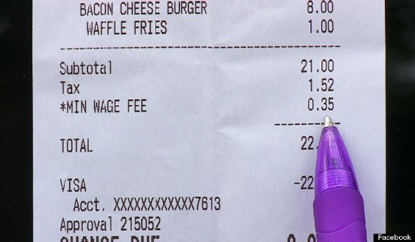 Minnesota Café Charges 35 Cent 'Fee' To Protest Minimum Wage Hike