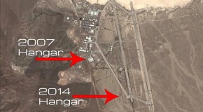 Satellite photos reveal new hangars being built at Area 51, the United States top-secret testing facility
