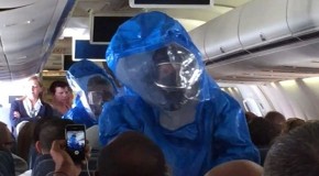 Airline Passenger Sneezes; “I have ebola, you are all screwed”. Airplane Raided By Blue-Suited Ebola Hunters