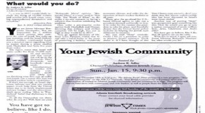 Atlanta, GA – Jewish Newspaper Apologizes for Obama Assassination Scenario; Secret Service Investigates
