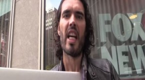 Russell Brand threatened with arrest after filming outside Fox News headquarters