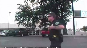 ‘Go ahead call the cops – they can’t un-rape you’: Dash cam records two Texas police officers joking about raping a woman walking by their car