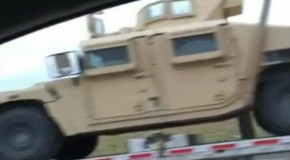 Military Vehicles Staging Behind Midland Texas Wal-Mart As Choppers Fill Skies And ‘Blacked-Out’ FEMA Buildings Are Built In Kentucky