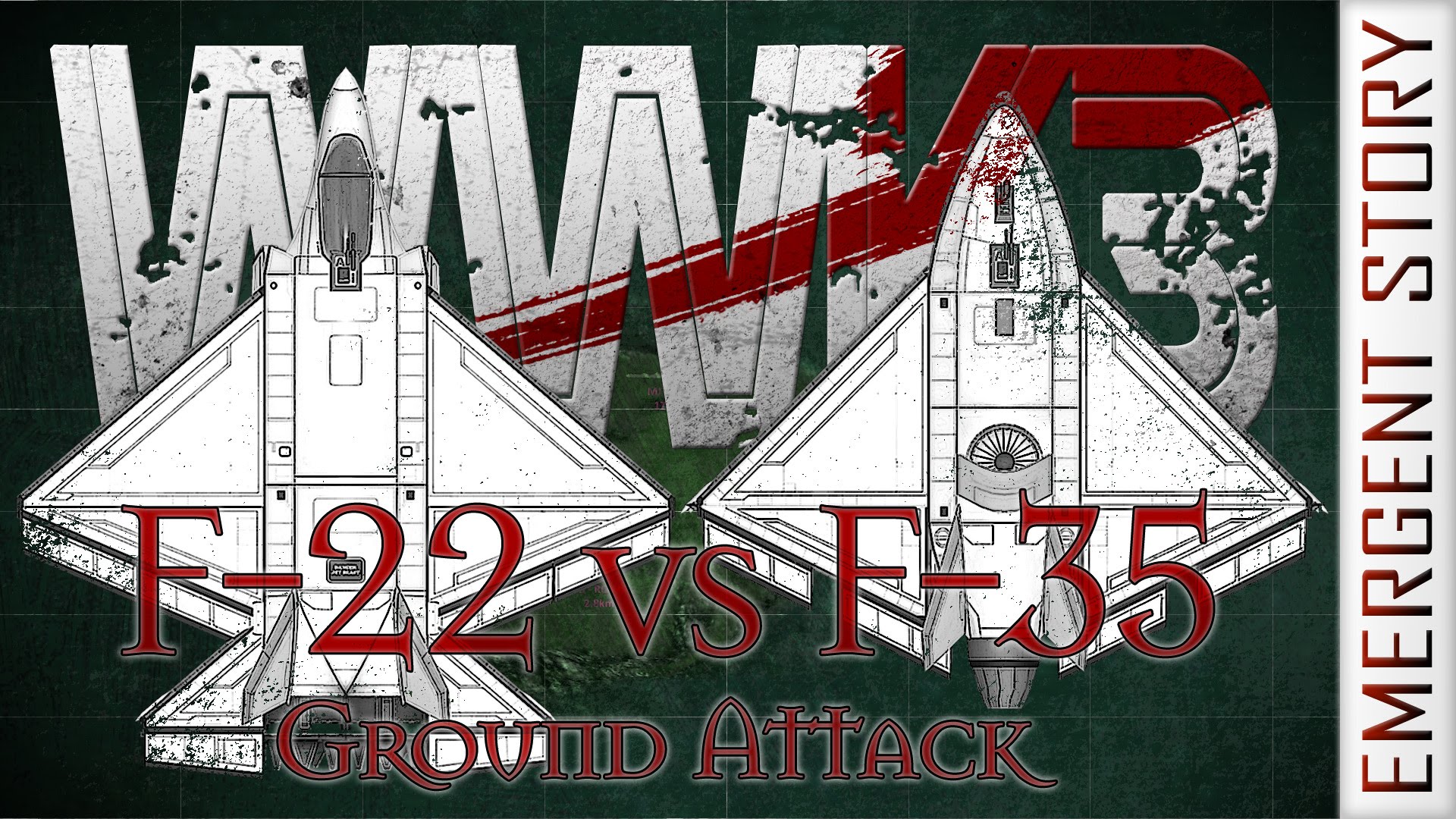 WWK3 #07 F-22 vs F-35 Ground Attack – World War K in Kerbal Space Program