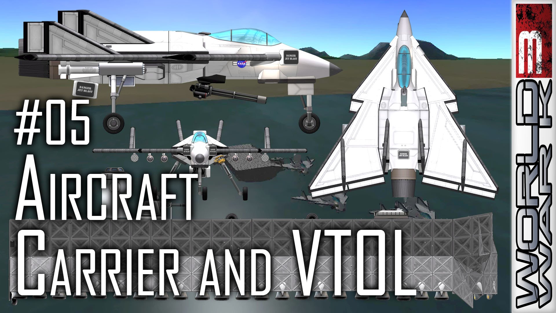 WWK3 #05 Aircraft Carrier & VTOL – World War K in Kerbal Space Program