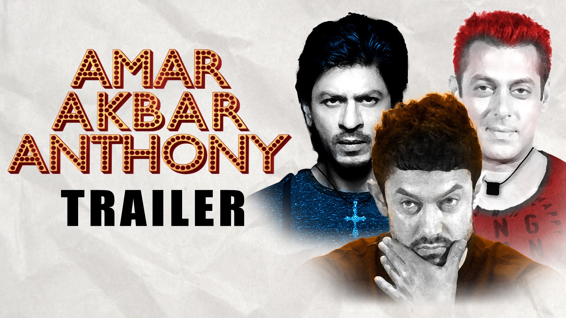 Amar Akbar Anthony Trailer Ufficiale 2015 | Salman Khan , Shahrukh Khan , Aamir Khan