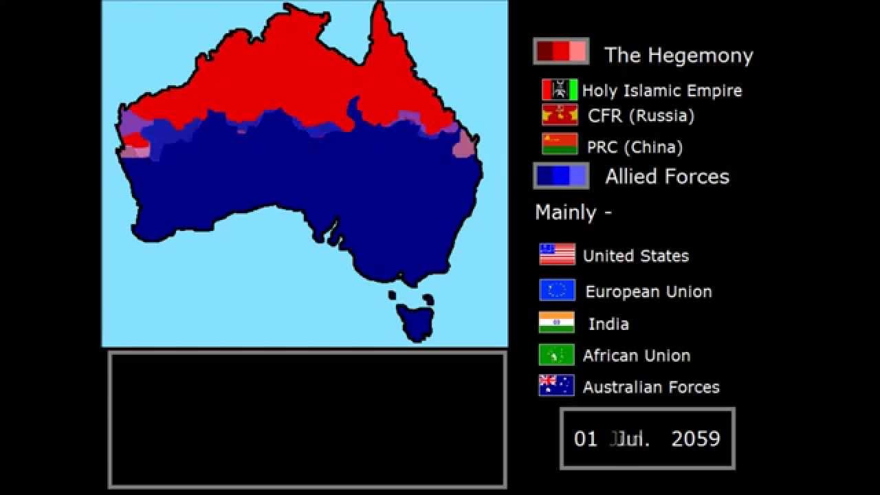 Fictional  Shattered Citael – World war 3 Hegemony Invasion of Australia