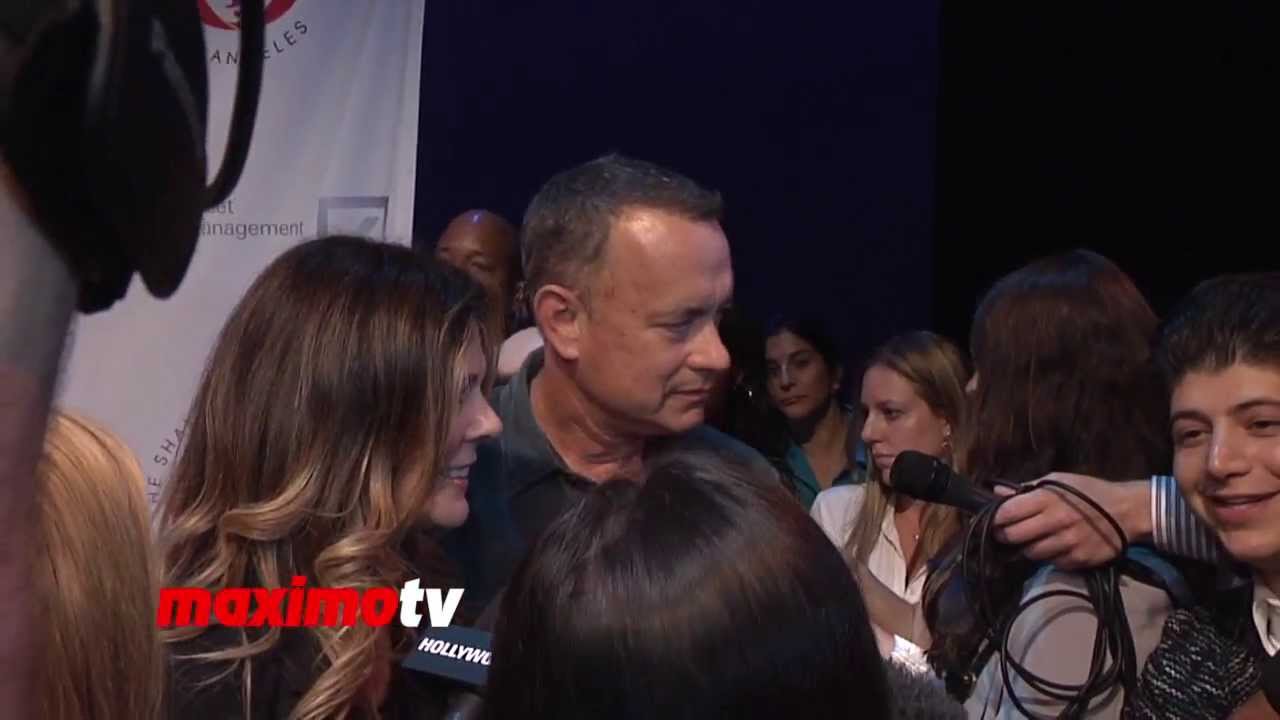 Tom Hanks and Rita Wilson Interview 23rd Annual Simply Shakespeare arrivals