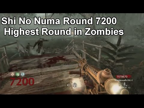 Zombies Shi No Numa World Record Round 7200 World at War – Highest Round in Zombies