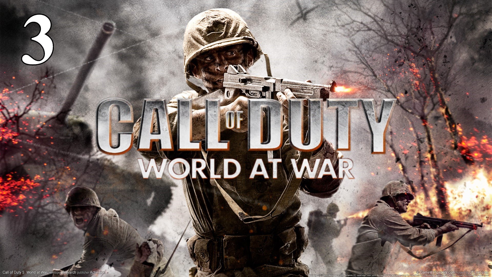 Прохождение Call of Duty: World at War [60 FPS] – #3: Жёсткая посадка