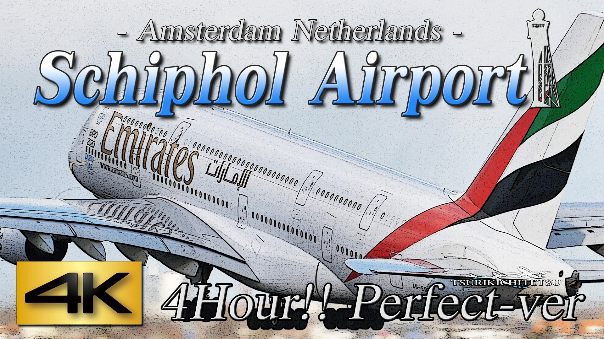 【4K】Special !! Ultra-HD 4Hour!! 357Aircraft in Schiphol 2015 the Amazing Airport Spotting スキポール空港
