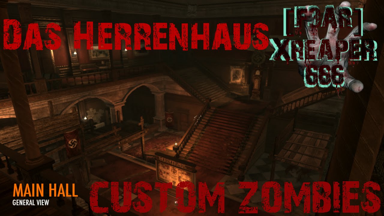 call of duty world at war custom zombies: Das Herrenhaus part 3