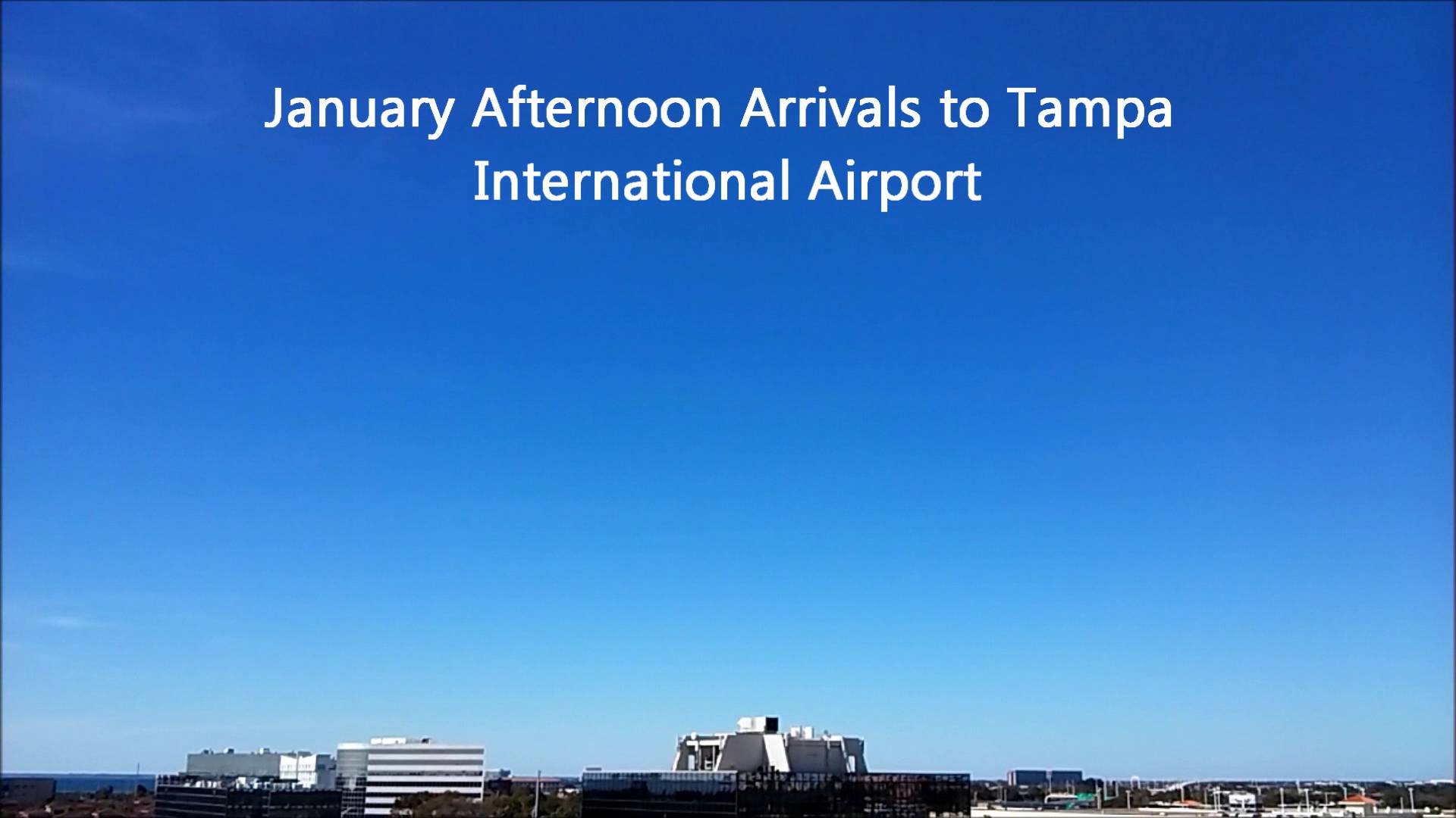 January Afternoon Arrivals to Tampa International Airport