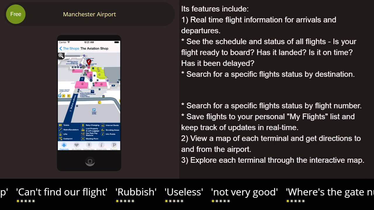 Manchester Airport iPhone & iPad review