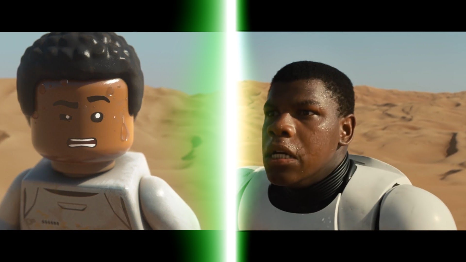LEGO Star Wars: The Force Awakens Trailer Comparison