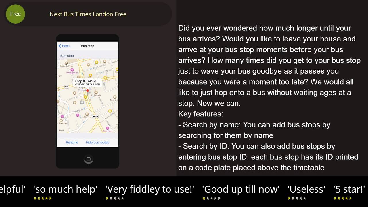 Next Bus Times London Free iPhone & iPad review