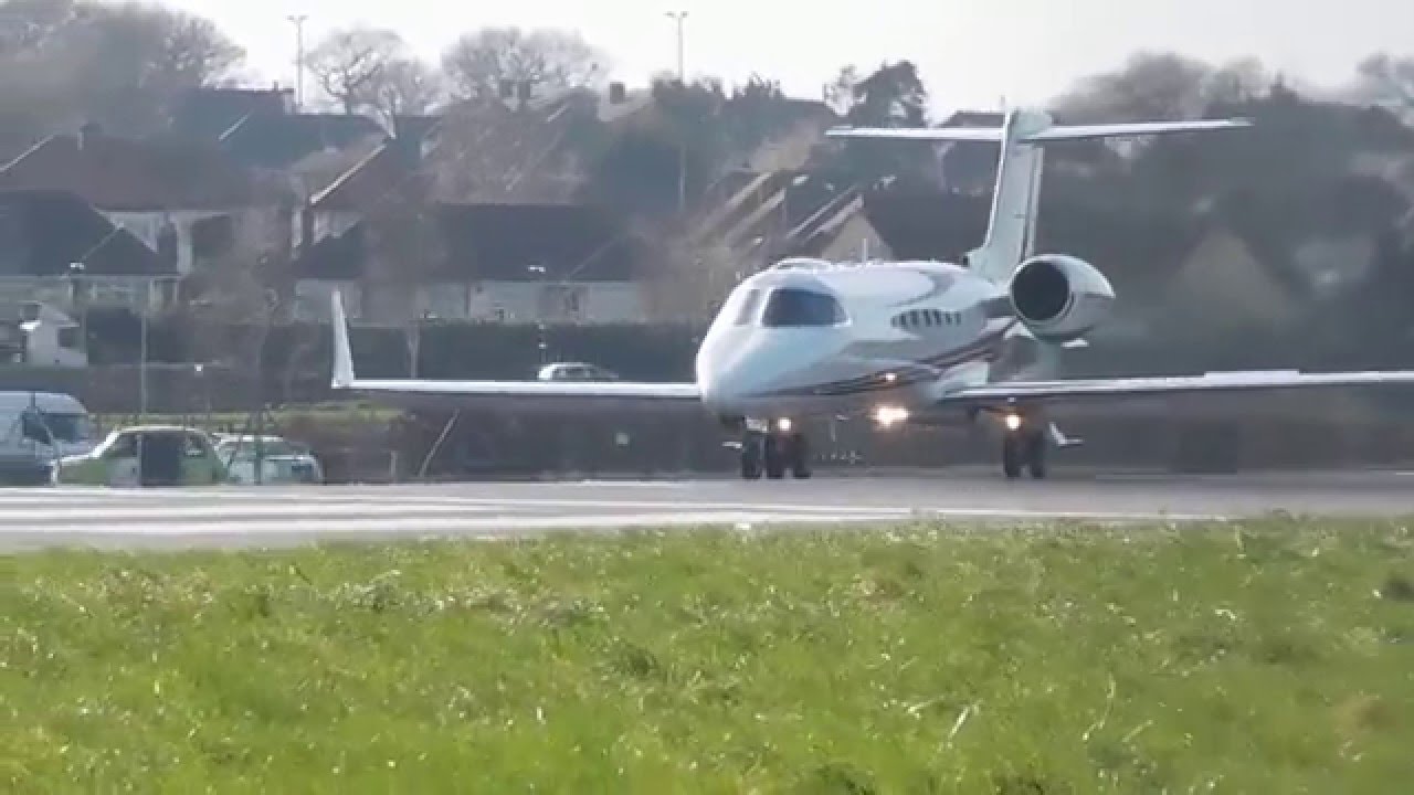 London Southend Airport Plane Spotting 15/02/2015 Learjet L45 Pilot Training