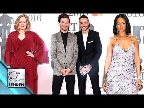 ‘Brit Awards 2016’ Red Carpet ARRIVALS | One Direction, Rihanna | Lehren Hollywood