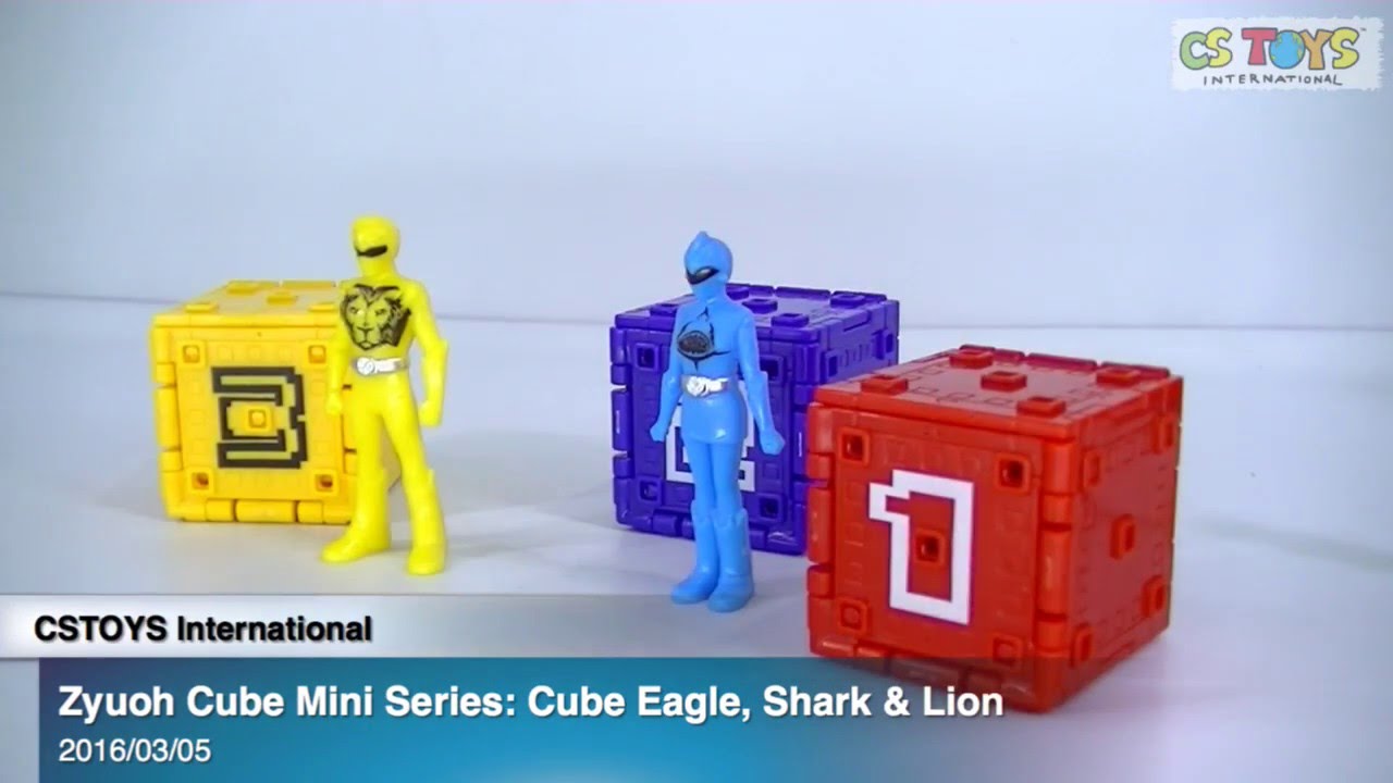 Zyuoh Cube Mini Series: Cube Eagle, Shark & Lion