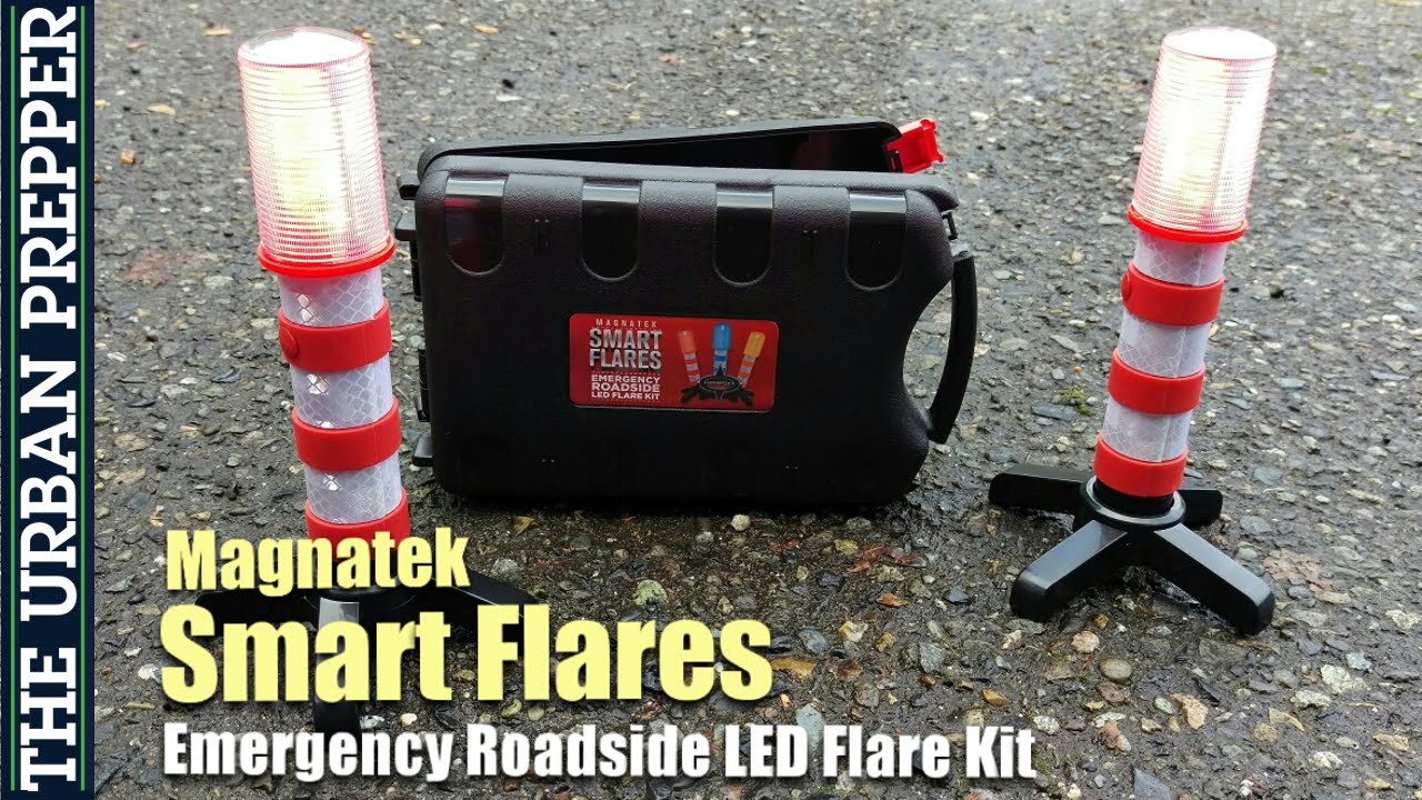 Magnatek Smart Flares: Emergency Roadside LED Flare Kit