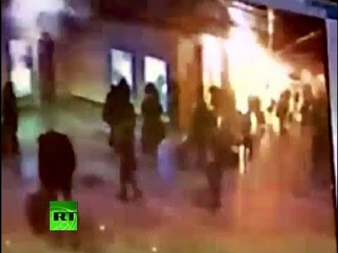 CCTV Video: Moment of explosion caught on tape at Domodedovo airport