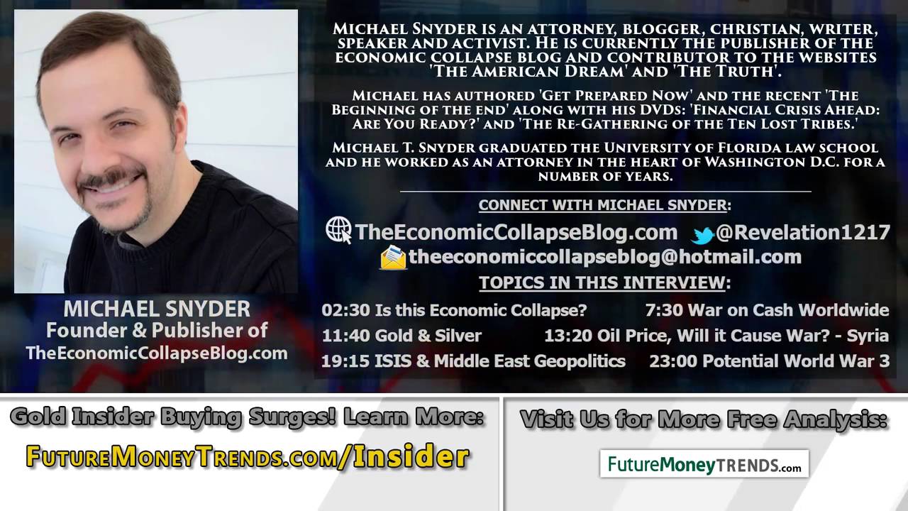 World War 3 Could be Imminent! The Collapse is Approaching Michael Snyder Interview
