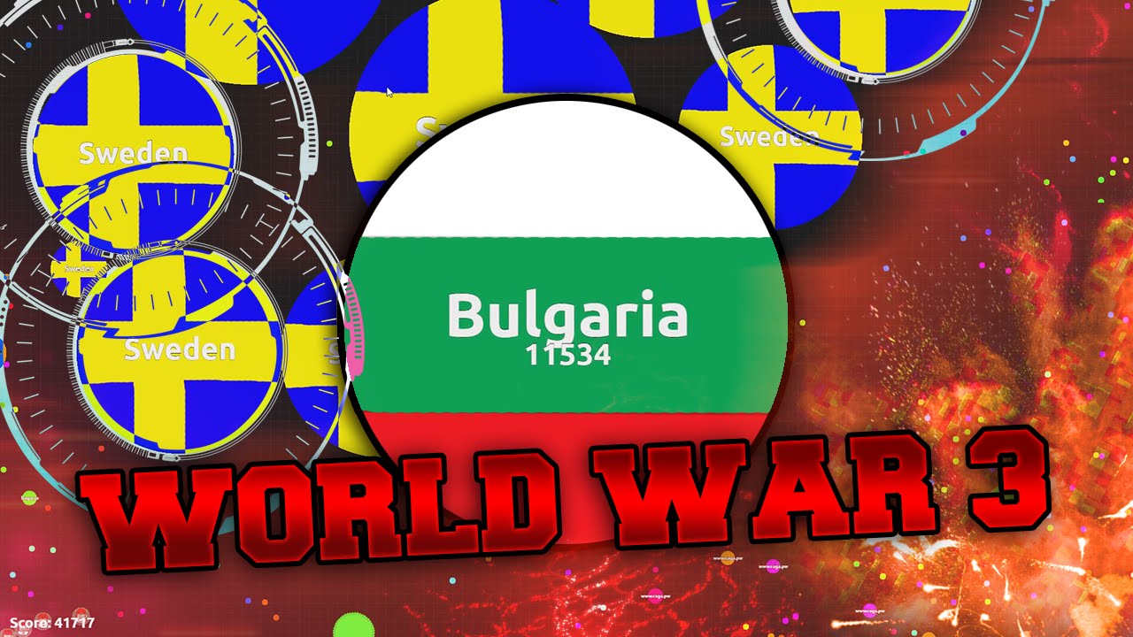 Agar.io – WORLD WAR 3 // Sweden & Bulgaria ! #UNCUT