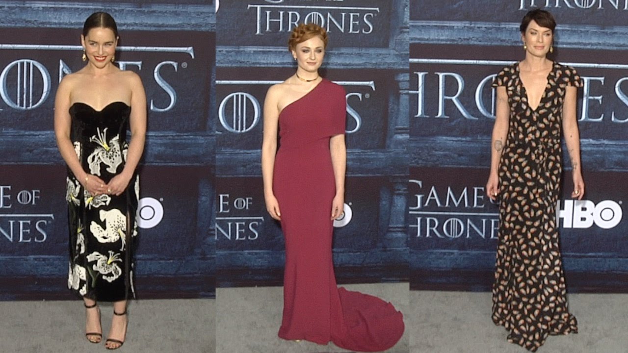 “Game of Thrones” Season 6 LA Premiere Emilia Clarke, Lena Headey, Sophie Turner ARRIVALS