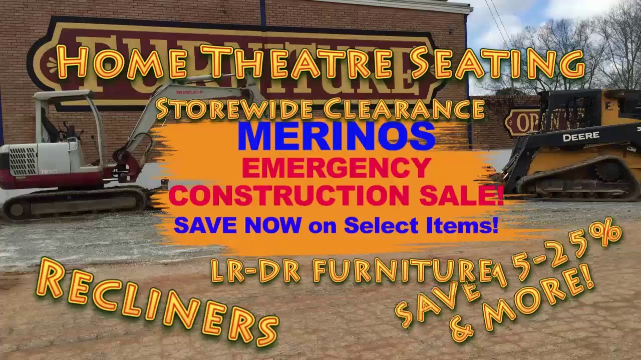 Merinos Atlanta -Emergency Construction Sale Recliners