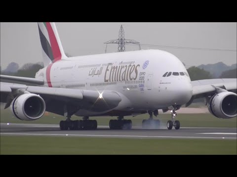 Manchester Airport, RWY05R Close Up Afternoon Arrivals, 45 Landings! | 06/05/16