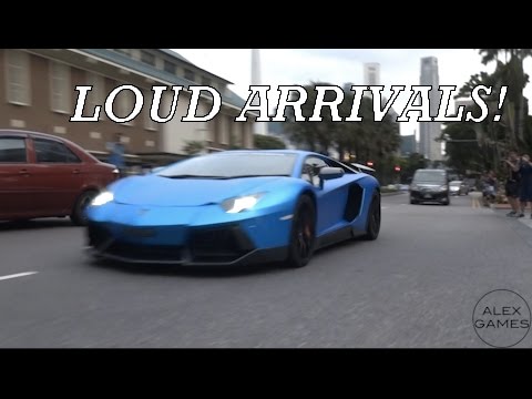 Lamborghini Gala Dinner LOUD Arrivals! FLAMES, Novitec Torado, IPE Aventador and more!