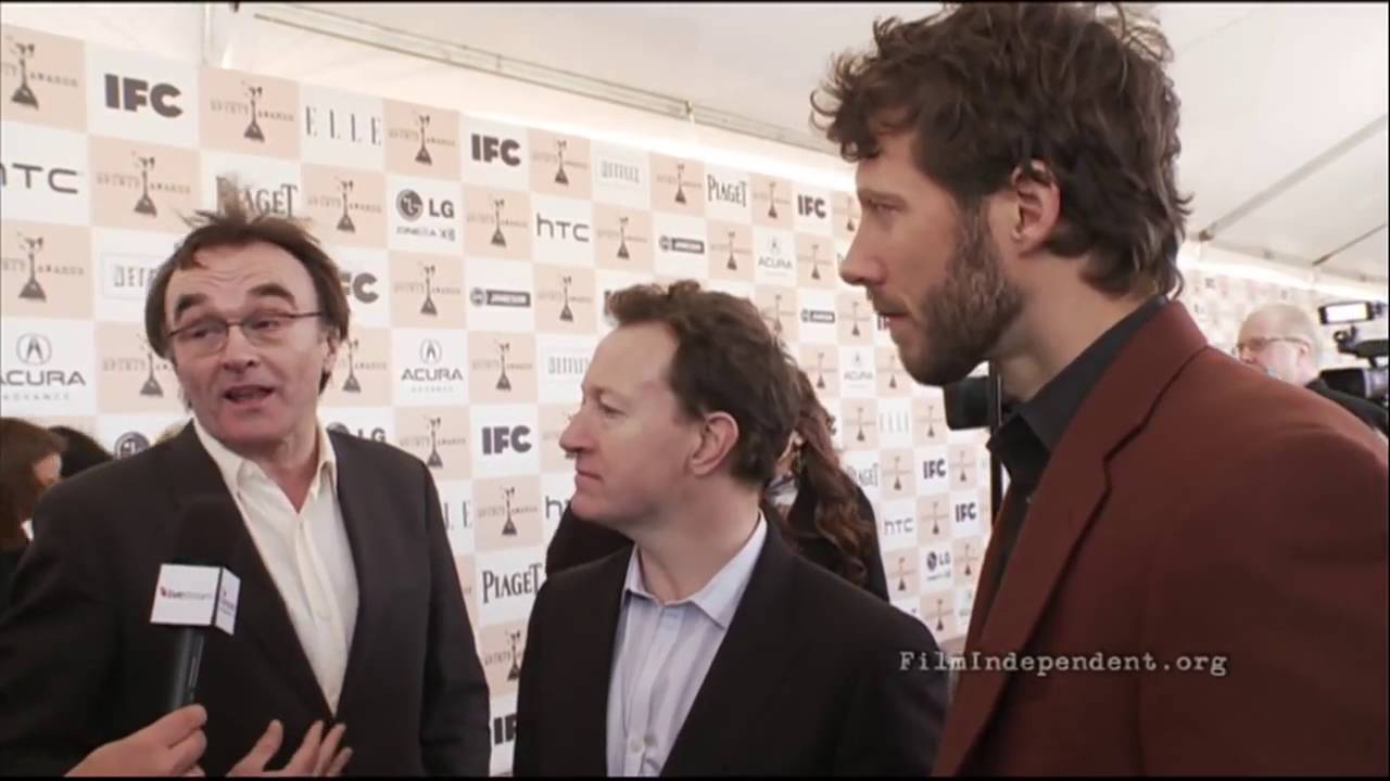 Danny Boyle, Simon Beaufoy, and Aron Ralston interview at the Spirit Awards Live Arrivals Show