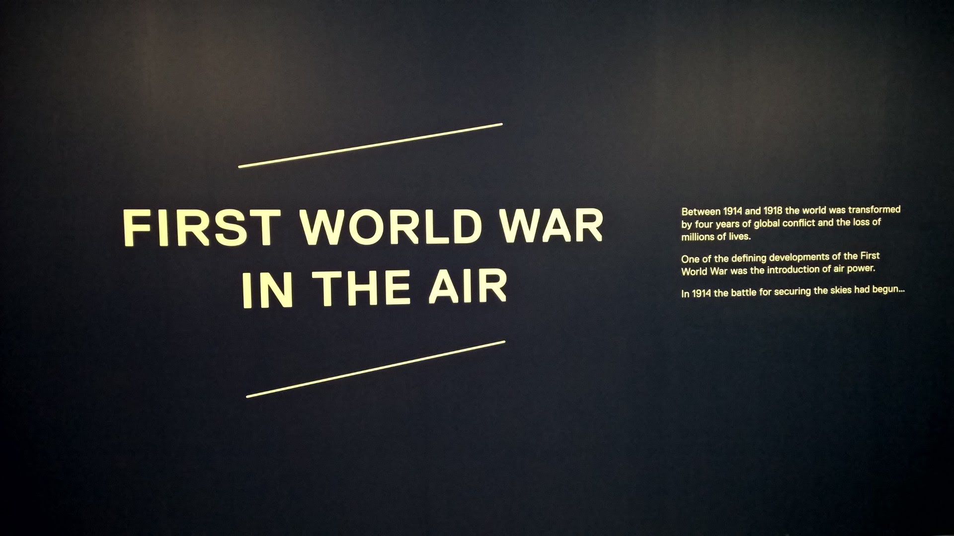 First World War In The Air RAF Museum