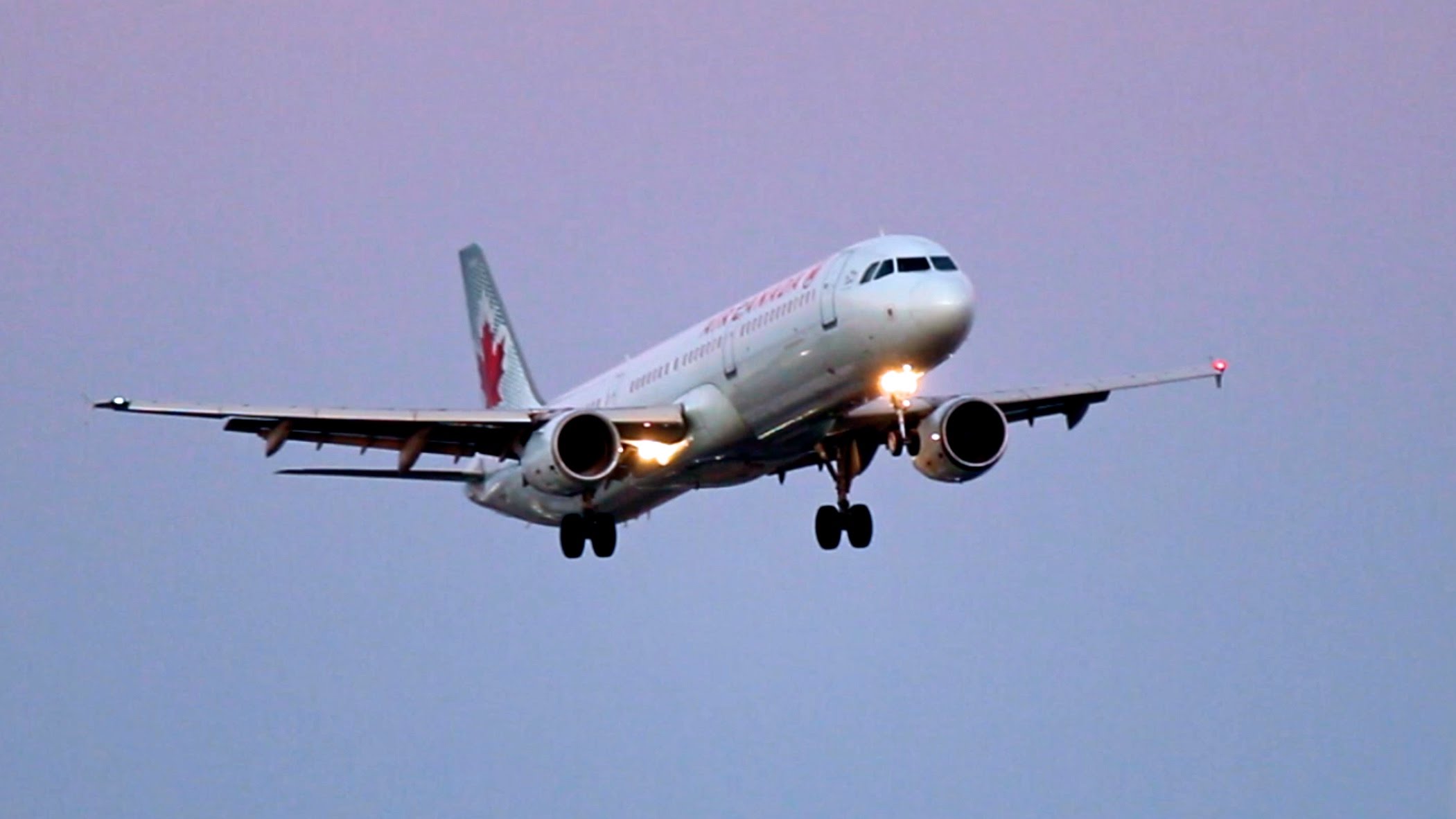 Red Sky Arrivals on Runway 23 at Toronto Pearson