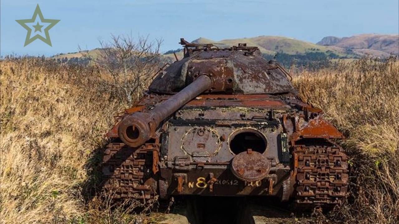 Abandoned World War II Tank Wrecks Part 3. Tank Destroyed. Old Rusty Military Vehicles WW2.