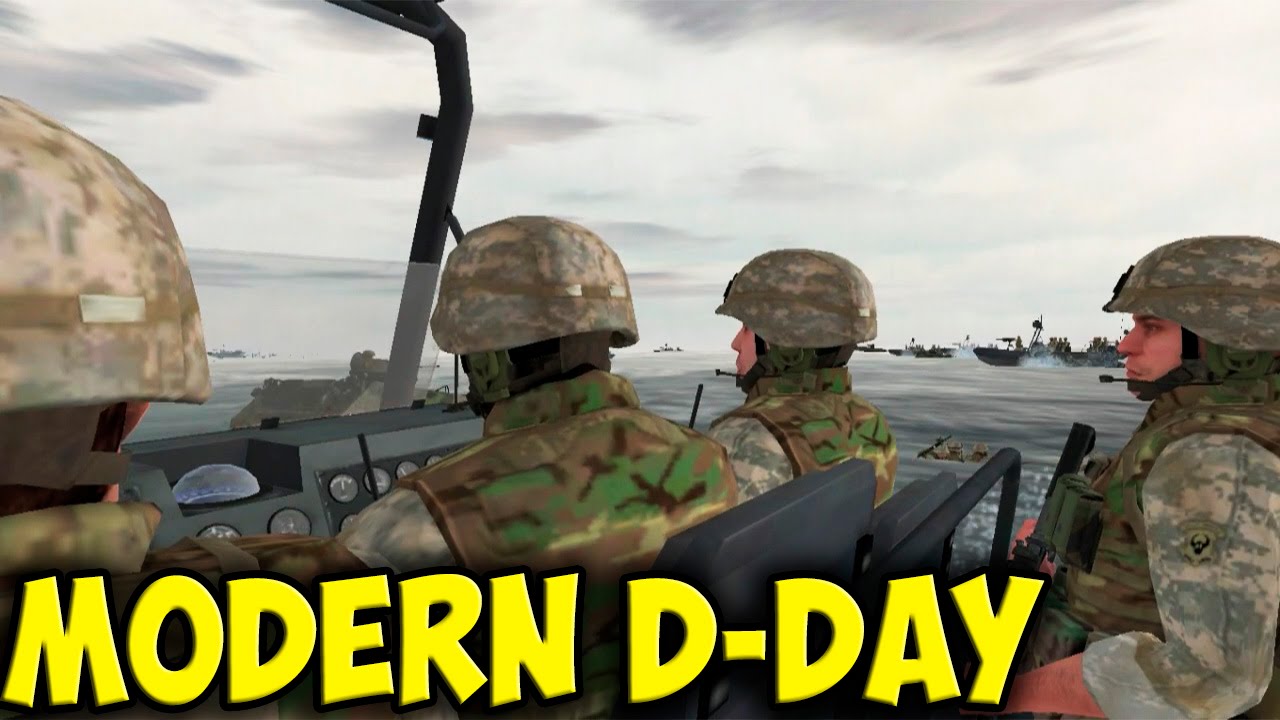 Modern D-Day and Omaha beach landing. Best World War 3 games of all time #8 – ArmA gameplay