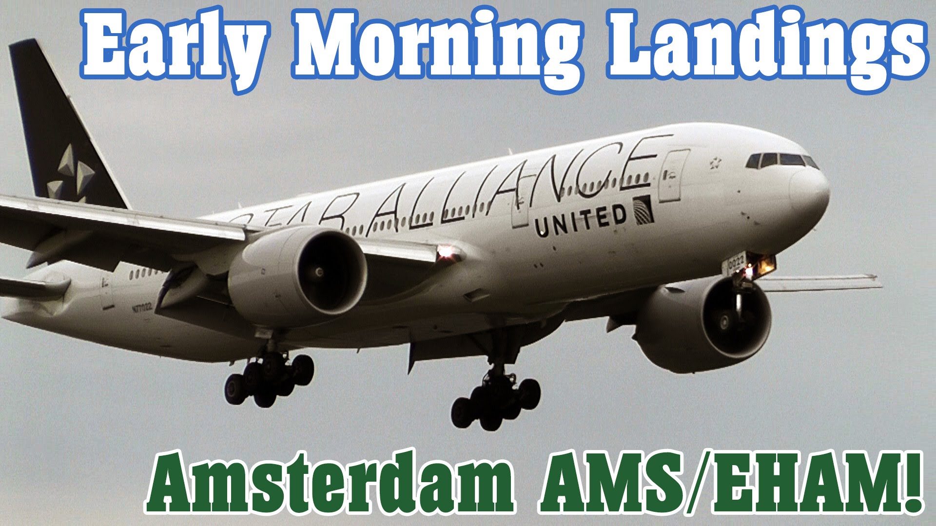 “Crack of Dawn” Arrivals / Landings – Amsterdam Schiphol Airport (AMS/EHAM) Compilation!