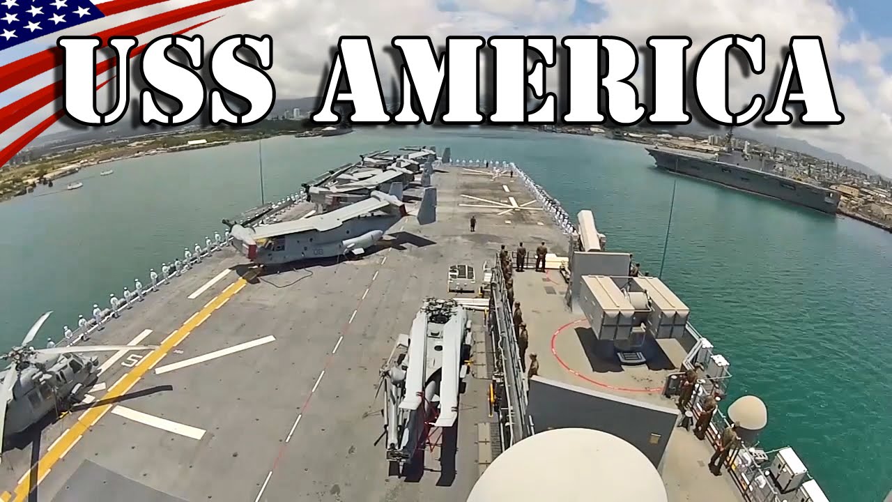 USS America Arrival in Pearl Harbor Timelapse: RIMPAC 2016 – アメリカ級強襲揚陸艦の真珠湾入港タイムラプス映像・リムパック2016