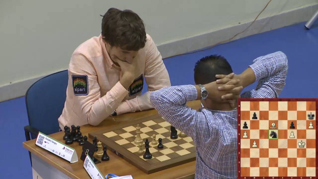 Sergey Karjakin vs Ahmed Adly || World Rapid Championship 2014 Round 1