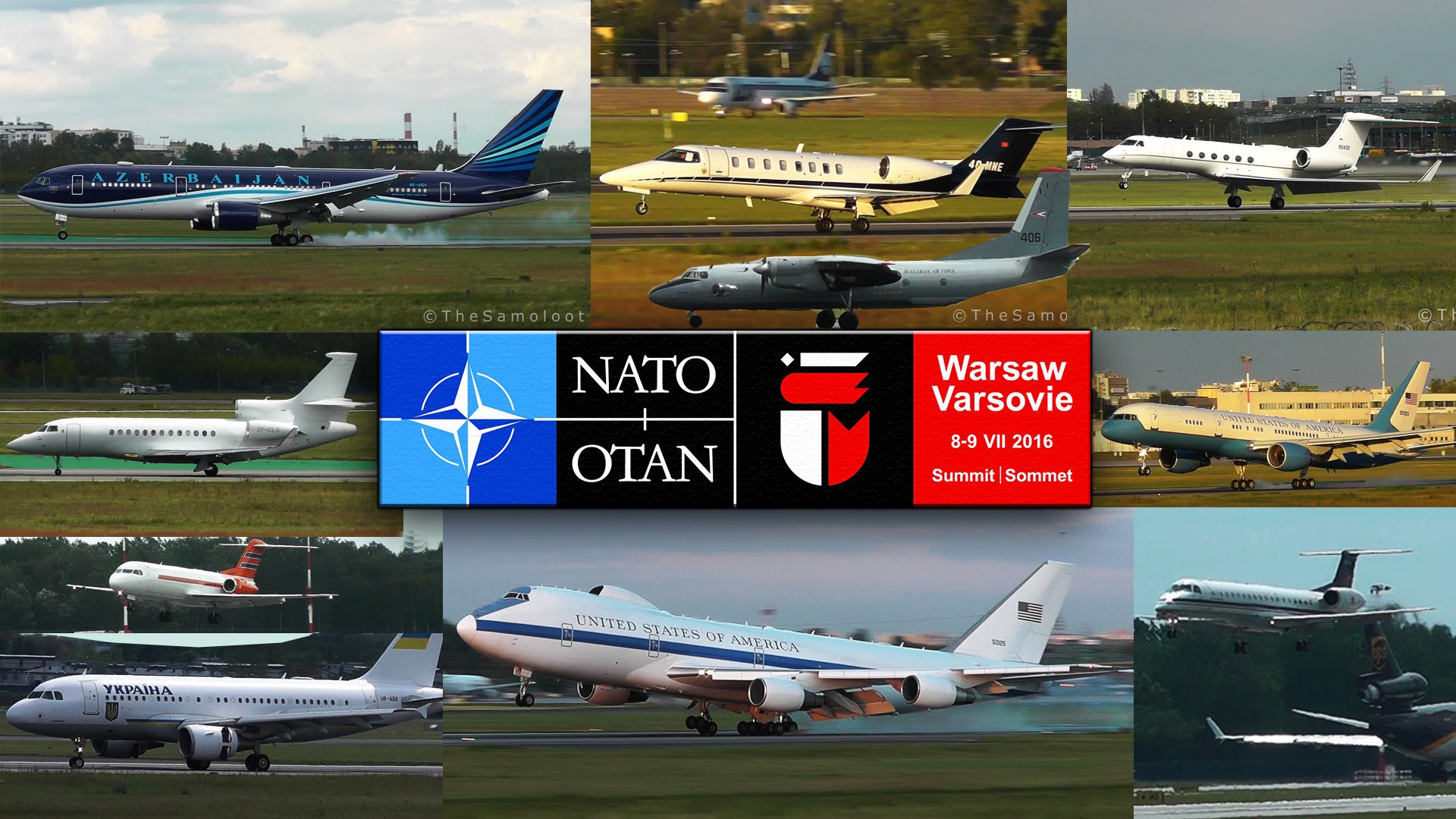 Warsaw NATO Summit arrivals – Government Aircraft Specials