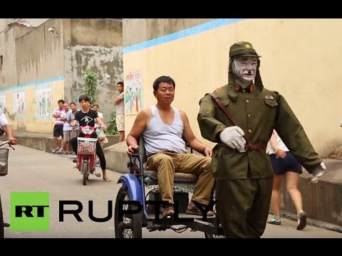 Ex Chinese soldier reveals his self driving “Japanese World War II Rickshaw”