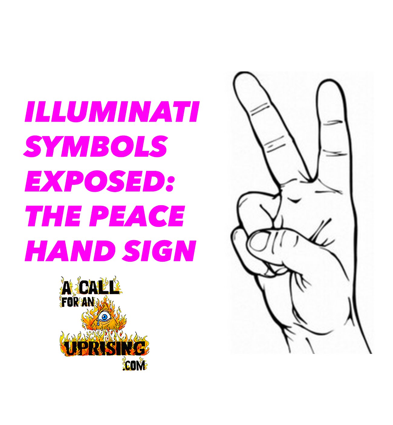 ILLUMINATI SYMBOLS EXPOSED: THE PEACE HAND SIGN!