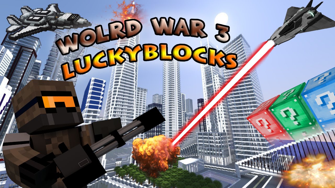 WORLD WAR 3 FUTURE WARFARE LUCKY BLOCK!  – Minecraft modded Lucky Block Battle