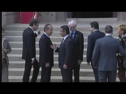 Herman Van Rompuy at the EU-Mexico Summit: Arrivals, roundtable & group photo